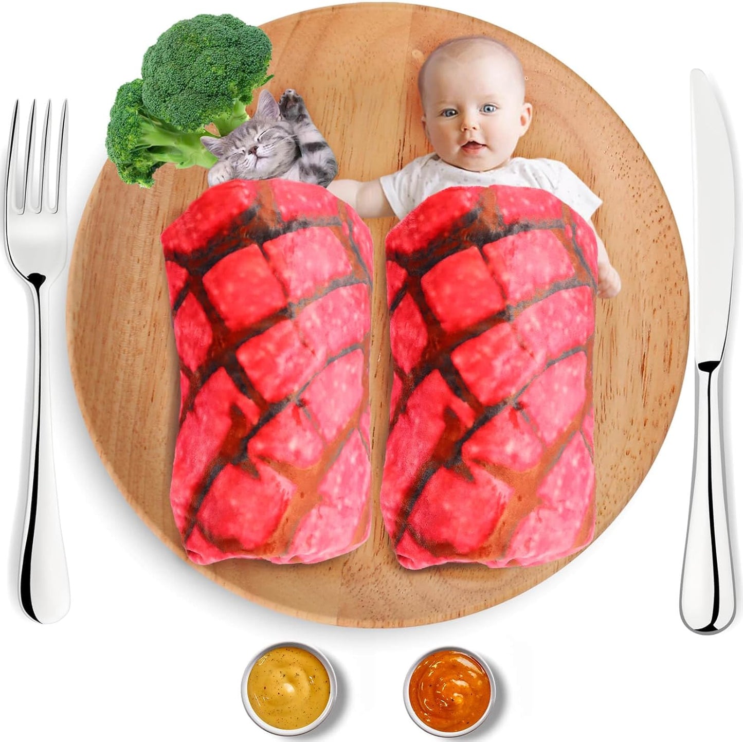 Concha Blanket Baby Stuff Shower White Elephant Gifts for Kids Throw Blankets Wrap Newborn Swaddle Toddler Boy Girl Party Novelty Gag Pets Soft Fleece Sweet Shell Bread 40in